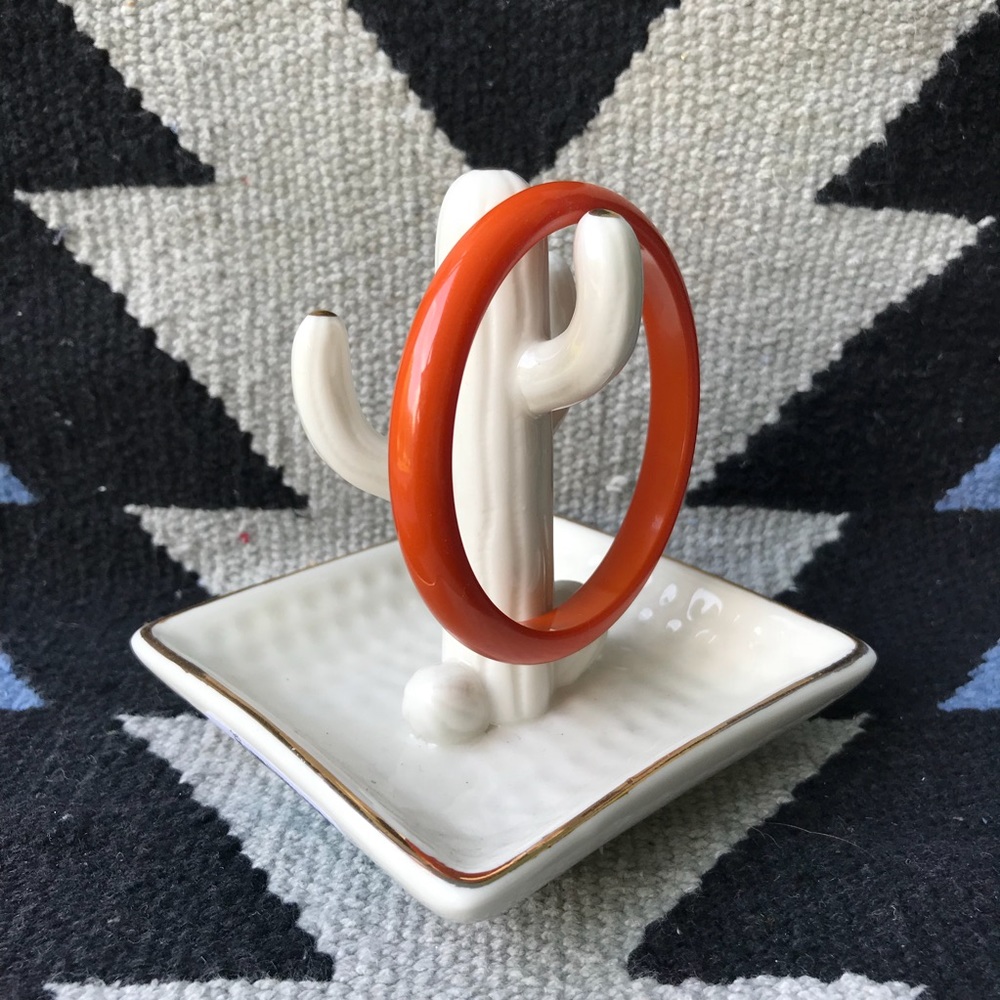 Jewelry - orange plastic bangle
